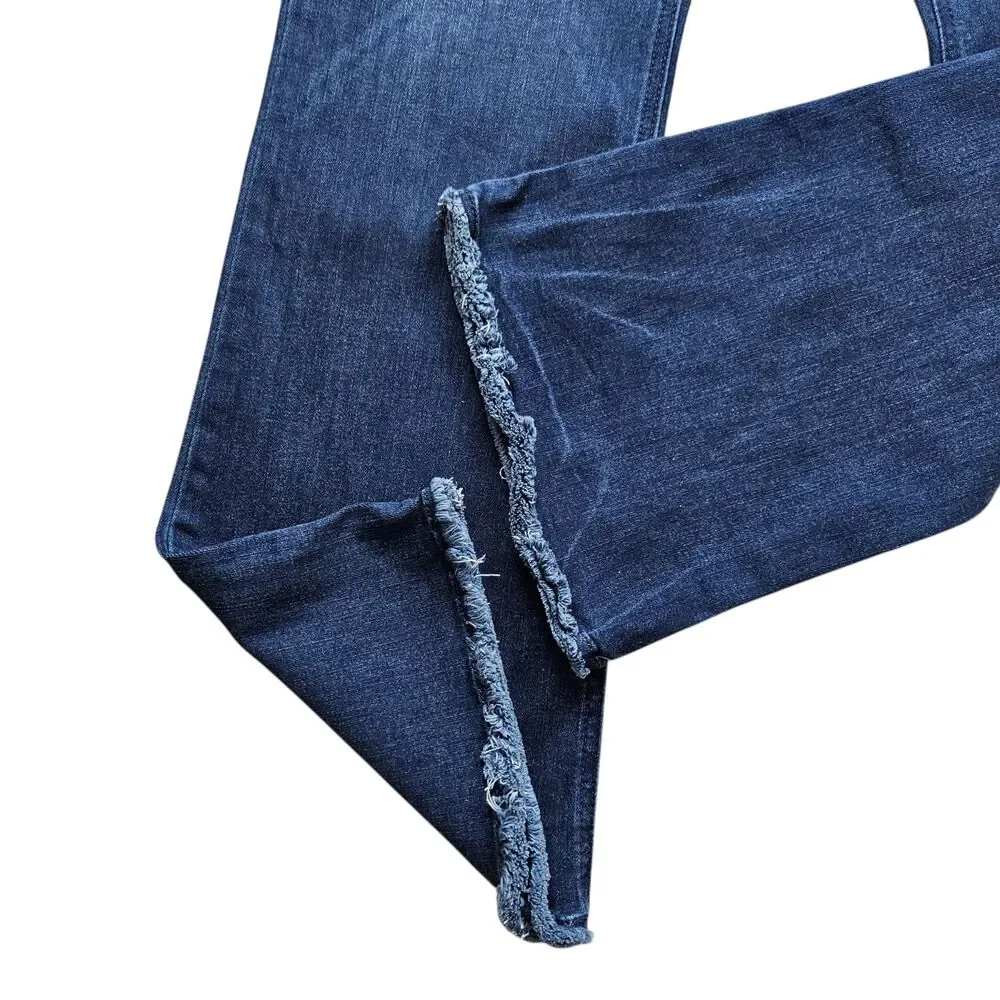 Democracy Ab Technology Fray Hem Itty Bitty More Bootcut Jeans Womens 10 - Picture 8 of 11